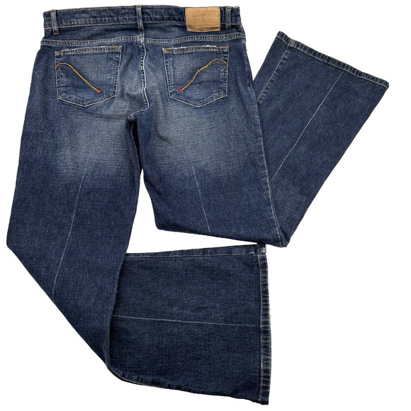 2001 Guess Stretch Denim Dark Wash Mid Rise Bootcut Jeans 32x30" Made in Mexico - Picture 2 of 16